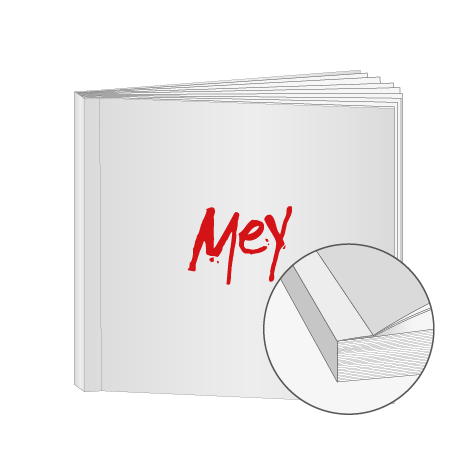 Broschüren Klebebindung Quadrat