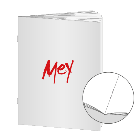 Broschüren Drahtheftung DIN A7