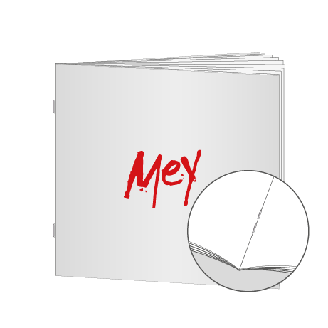 Broschüren Drahtheftung Quadrat